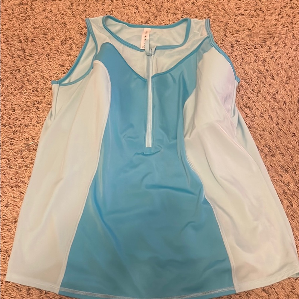 Women's size 18 Aqua Blue Swim Top